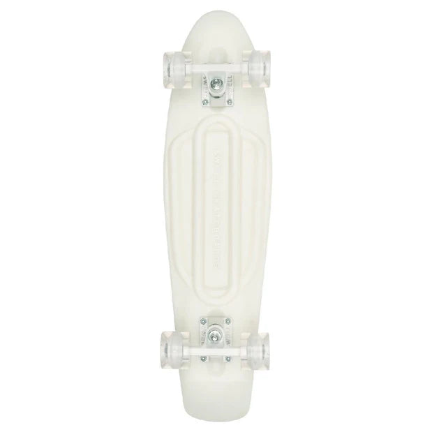 Swell White Wash Glow in the Dark 22" Mini Skateboard light up wheels